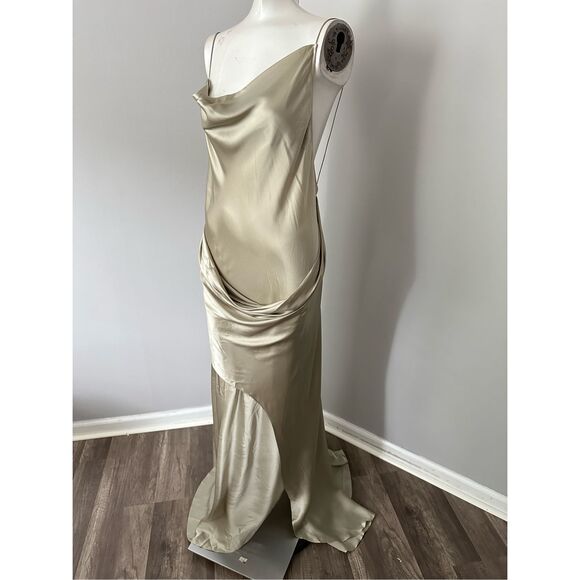 NWT CHRISTOPHER ESBER Verdant Falls Draped Dress Size AU 10 / US 6 $1095 - Picture 5 of 10